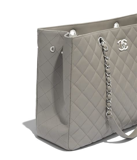 chanel shopper grau|Chanel denim shopping bags.